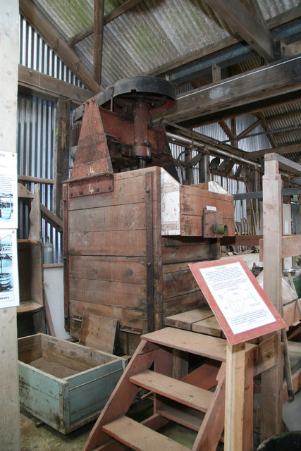 A flotation cell of the classic type — impeller below, froth launder at the lip.