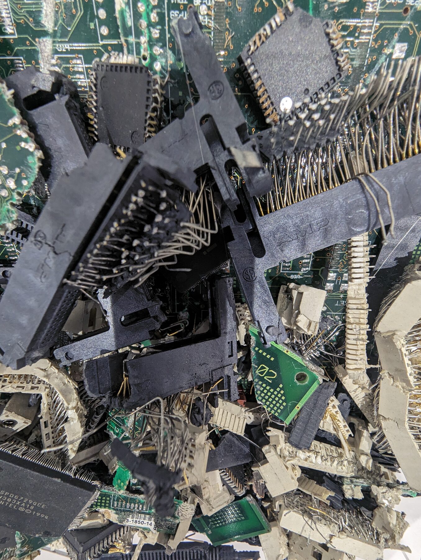 Manual e-waste sorting. Getting magnets out of complex, varied devices is still largely this.