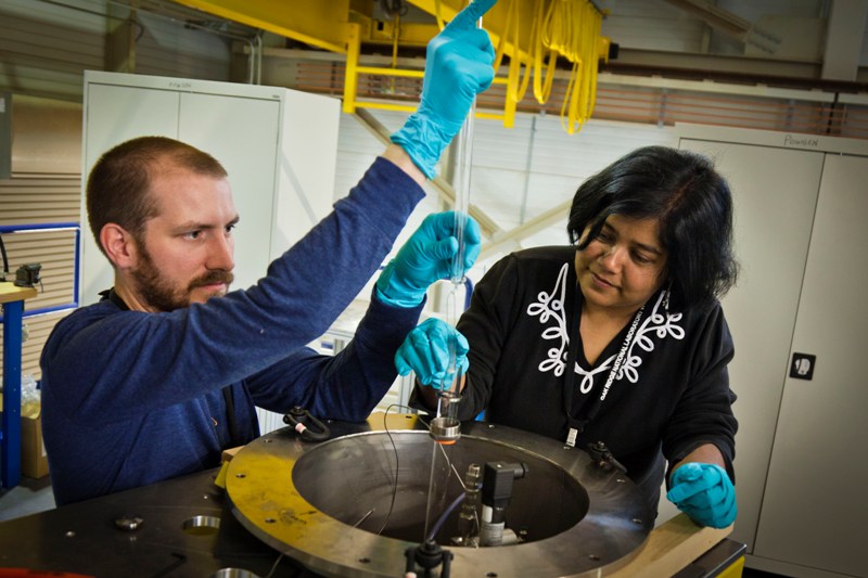 National-lab materials work: instrumented, characterised, and a long way from a production line.
