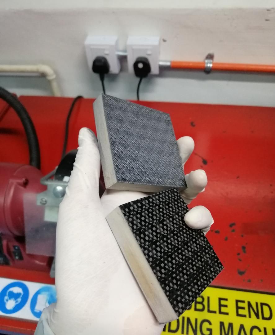 Sandwich construction. Real aerospace waste is rarely one clean material — it is skins, cores, adhesives and fasteners.