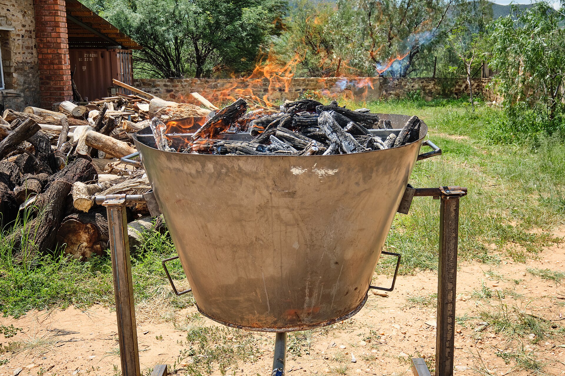 Pyrolysis kiln. The same equipment makes soil biochar, which is a much easier market to serve.