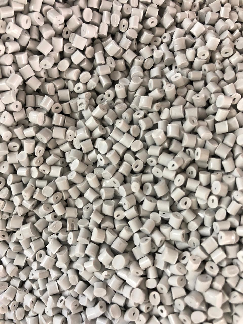 Recyclate pellets. Whether the output competes with virgin resin on price is decided downstream of the reactor.