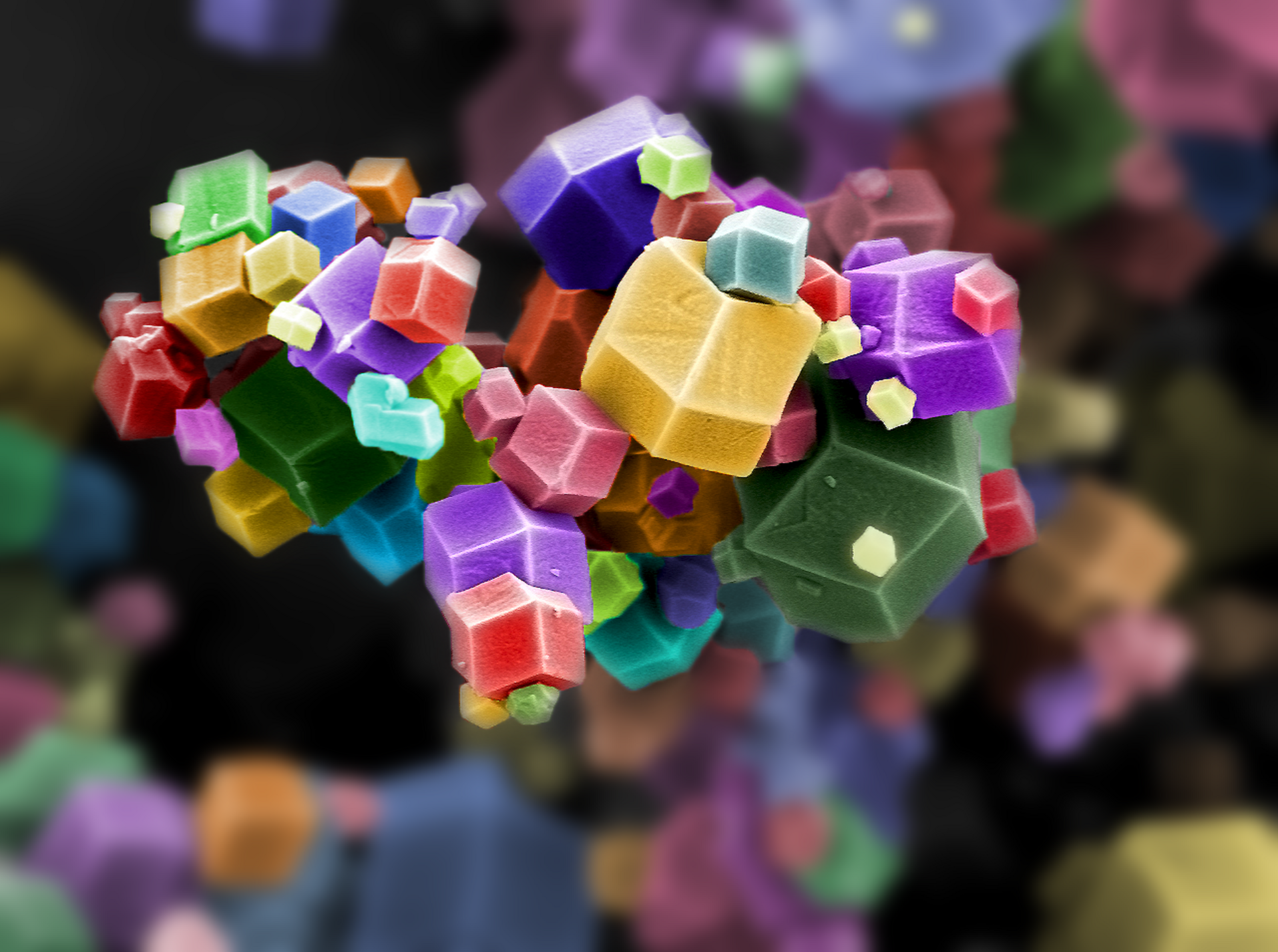 Nodes and linkers assemble like a construction kit, which is exactly what makes the design space enormous — and searchable.
