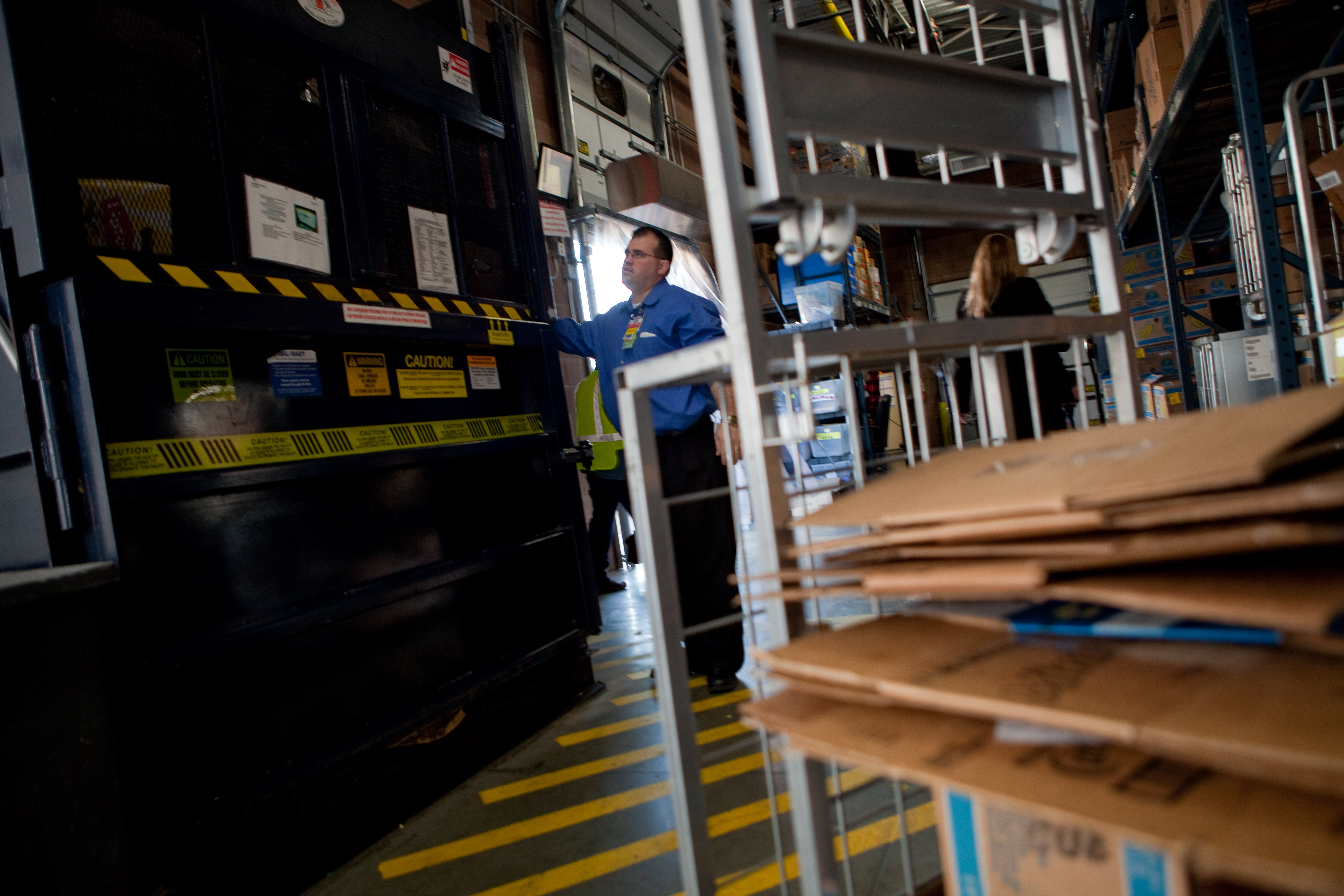 An in-store baler. This is where the recovered tonnes actually come from.