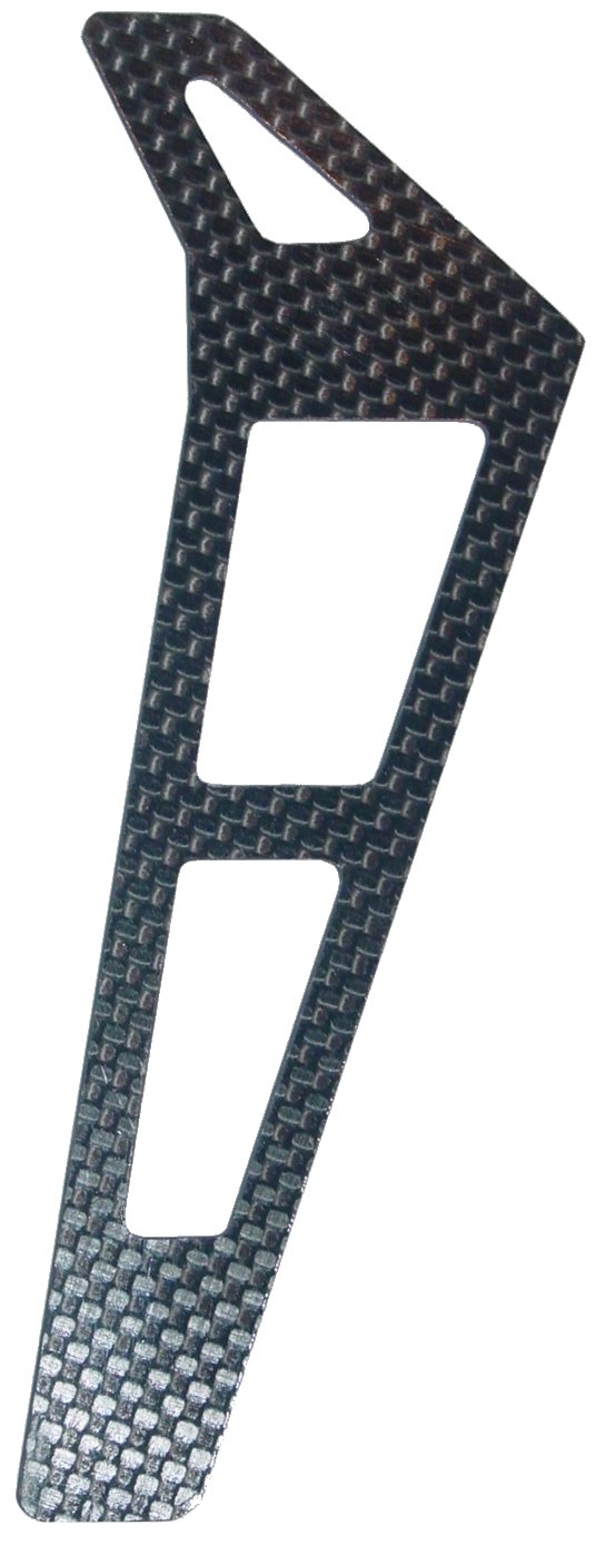 A carbon-fibre-reinforced polymer component. Strong, light, and chemically committed.